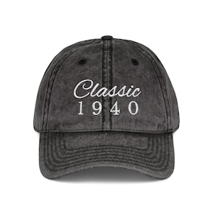 85th Birthday Gifts, Embroidered Cap, 85 Years Old Custom Birthday Washed-Out Vintage-Style Hat, 85th Bday Gift, Bday Gifts For Men Or Women