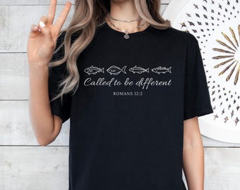 Called To Be Different Shirt, Sweatshirt, Hoodie, Romans 12:2 Bible Verse, Chosen, Christian Tshirts For Women, Men, Christianity gifts