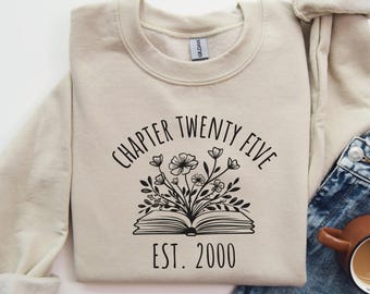 25th Birthday Gifts, 25 Years Old Birthday Shirt For Her, Birthday Gifts For Women, Bday Tshirt For Sister, Chapter 25, Personalized