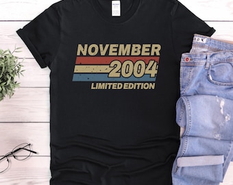 21st Birthday Gifts For Him, Custom 21 Years Old Bday Shirt, Sweatshirt, Birthday Gifts For Men, Women, Vintage Limited Edition