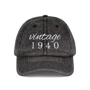 85th Birthday Gifts, Embroidered Cap, 85 Years Old Custom Birthday Washed-Out Vintage-Style Hat, 85th Bday Gift, Bday Gifts For Men Or Women