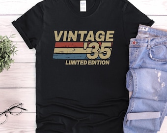 90th Birthday Gifts, Birthday Shirt, Sweatshirt Unisex, Custom 90th Bday Tee For Dad, Grandpa, Grandma, Vintage Limited Edition