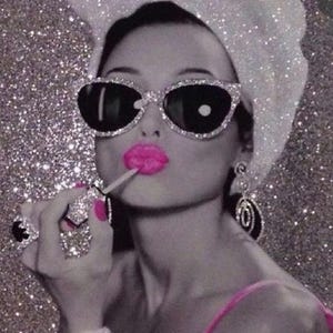 Premium  DIY How to Add Glitter on your Canvas Art Work, Glitter Bling Art, Wall Art Glitter, Handmade Glitter Painting, Sparkly Wall Art