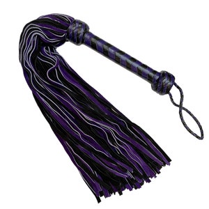 Premium Leather Flogger with 100 Tails-Suede Leather Flogger, Heavy Duty Thuddy Whip Horse Riding Equestrian Sports for Professionals Adult.