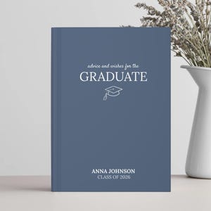 Personalized Graduation Journal, Custom Graduate Guest Book, Advice for Grad Notebook, Graduation Gift, Journal from Teachers