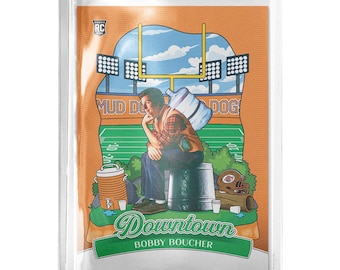 CUSTOM Bobby Boucher The Waterboy Sandler Novelty Orange Gloss Football Card Read Description