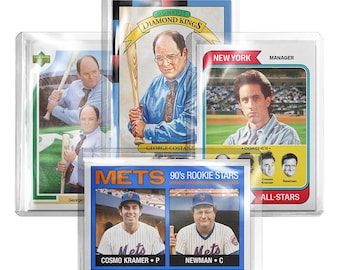CUSTOM 4-Pack Seinfeld Novelty Pop Culture Baseball Trading Cards Read Description