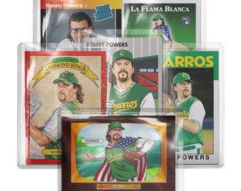 CUSTOM 6-Pack Kenny Powers Eastbound & Down Novelty Baseball Trading Cards Read Description