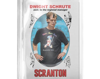 CUSTOM The Office Dwight Schrute Novelty 1969 Basketball Pop Culture Trading Card Read Description