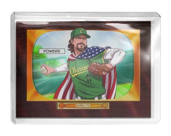 CUSTOM Kenny Powers Eastbound & Down Novelty Anime Charros Baseball Card Read Description