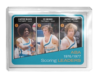 CUSTOM Jackie Moon Coffee Black Ed Monix Semi-Pro Tropics Novelty 1974 Card Read Description