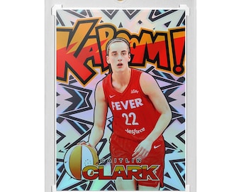 CUSTOM Caitlin Clark Indiana Fever Novelty Holographic Kaboom Basketball Card Read Description