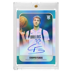 CUSTOM Cooper Flagg Dallas Mavericks #1 Pick Facsimile Retro 1986 Fleer Style Novelty Basketball Trading Card Read Description