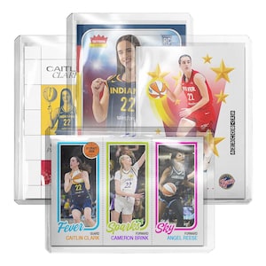CUSTOM Caitlin Clark Fever Retro Style Novelty Basketball Trading Card 4 Pack Read Description
