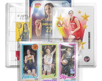 CUSTOM 4-Pack Caitlin Clark Indiana Fever Novelty Basketball Cards Read Description