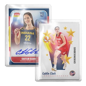 CUSTOM Caitlin Clark Fever Retro Style Novelty Basketball Trading Card 2 Pack Read Description