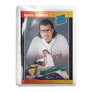 Custom Kenny Powers x Eastbound & Down x Atlanta Retro 1989 Donruss Style Novelty Baseball Trading Card Read Description