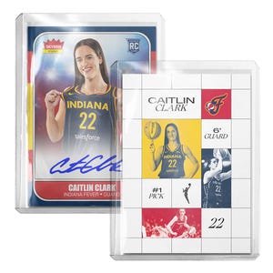 CUSTOM Caitlin Clark Fever Retro Style Novelty Basketball Trading Card 2 Pack Read Description