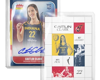 CUSTOM 2-Pack Caitlin Clark Indiana Fever Novelty Basketball Cards Read Description