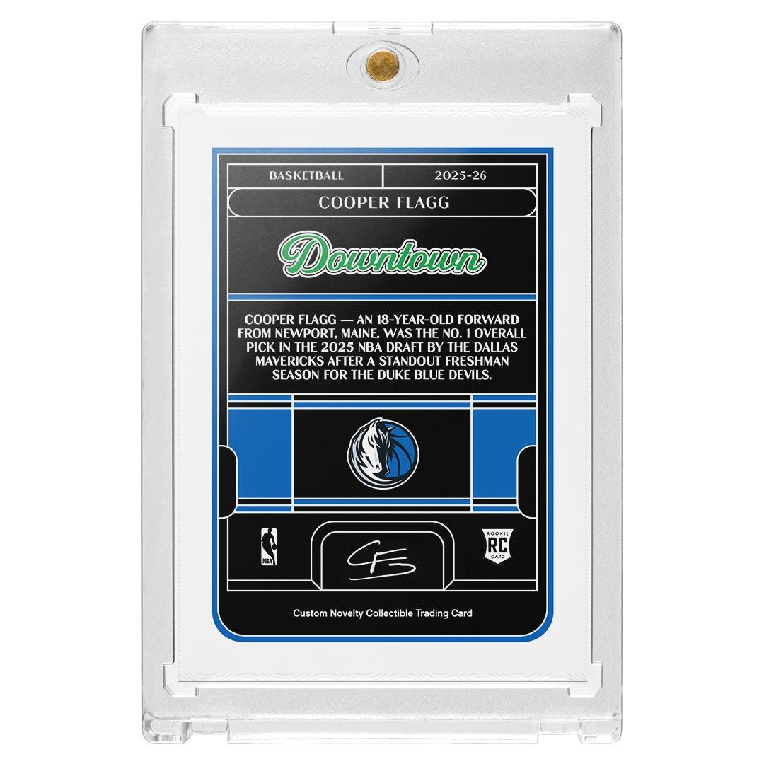 CUSTOM Cooper Flagg Dallas Mavericks Novelty Holographic