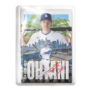 CUSTOM Shohei Ohtani Dodgers Skyline Style Novelty Baseball Trading Card Read Description