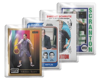 CUSTOM 4-Pack The Office Dunder Mifflin Novelty Pop Culture Trading Cards Read Description