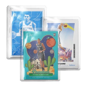 CUSTOM Victor Wembanyama Retro & Modern Style Novelty Basketball Trading Card 3 Pack Read Description