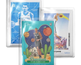 CUSTOM 3-Pack Victor Wembanyama Spurs Novelty Basketball Cards Read Description