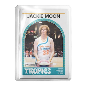 CUSTOM Jackie Moon x Flint Tropics x Semi-Pro x Will Ferrell Retro 1989 Topps Style Novelty Basketball Card Read Description