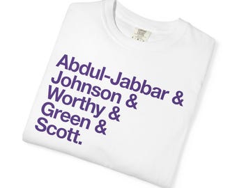 Retro Los Angeles Basketball T-Shirt, Lakers Names Graphic Tee