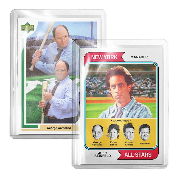 CUSTOM 2-pack Seinfeld Novelty Pop Culture Baseball Trading Cards