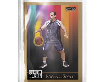 CUSTOM The Office Michael Scott Novelty 1990 Skybox Pop Culture Trading Card Read Description