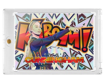 CUSTOM Sophie Cunningham Indiana Fever Point Novelty Silver Holographic Kaboom Basketball Card Read Description