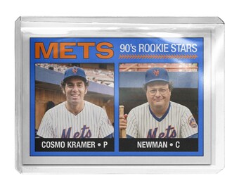 CUSTOM Seinfeld Kramer Newman New York Mets Novelty 1967 Baseball Trading Card Read Description