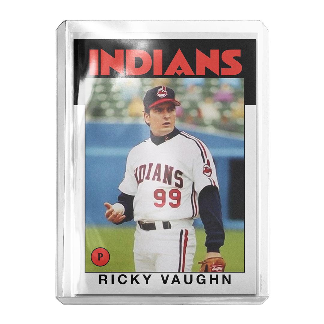 CUSTOM 2-pack Ricky Vaughn Major League Novelty Baseball Cards