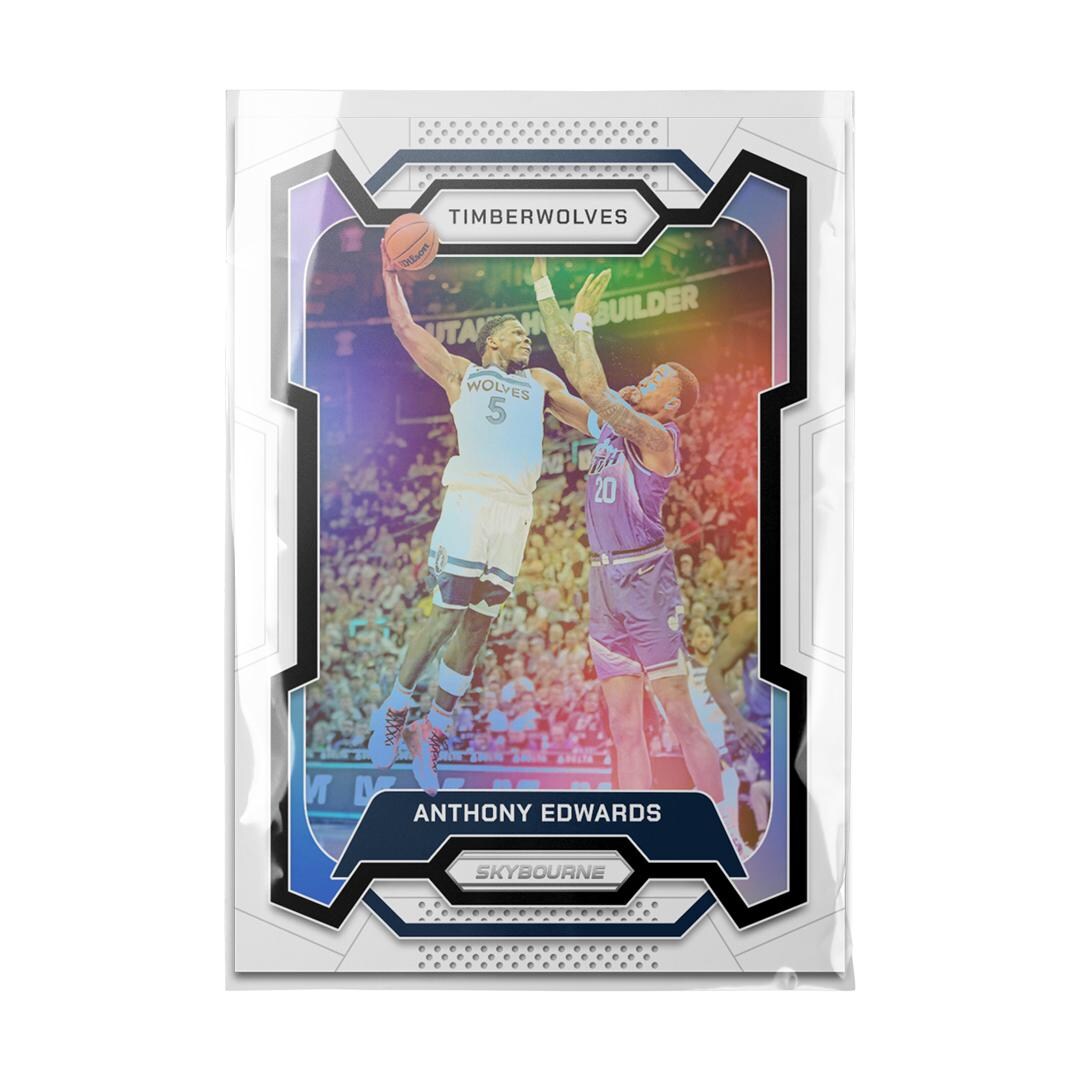 CUSTOM Anthony Edwards Timberwolves Novelty Prizm Slam Dunk