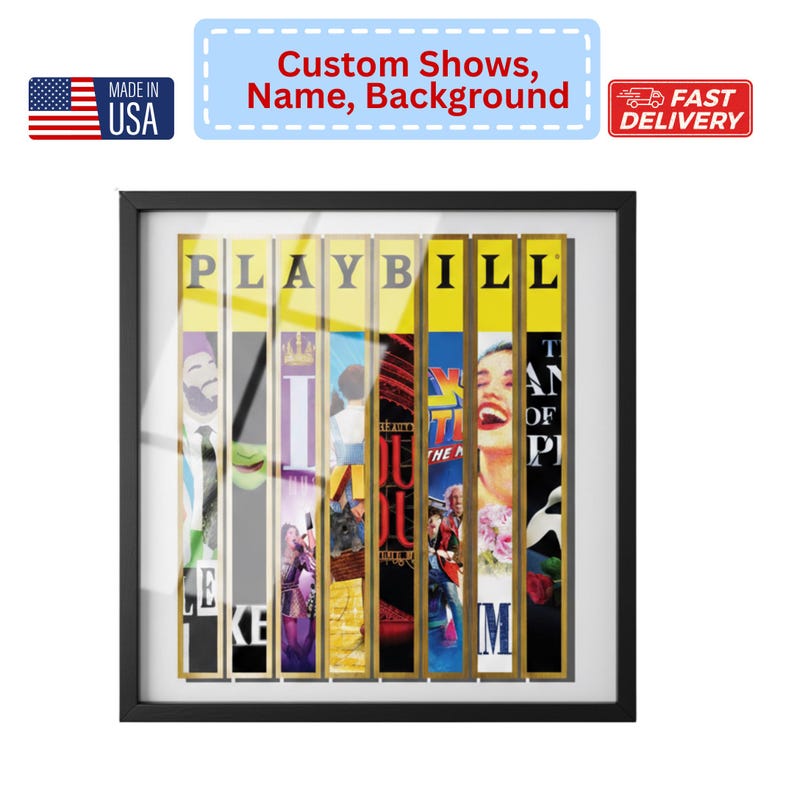 Custom Broadway Wallart Print: Personalized Musical Show Poster Canvas ...