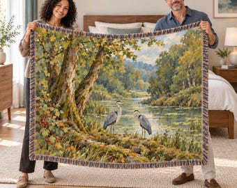 Botanical Woven Blankets