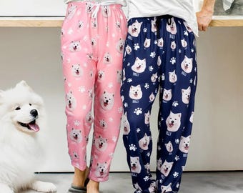 Custom Pet Face Pajama Pants: Personalized Dog and Cat Photo PJ