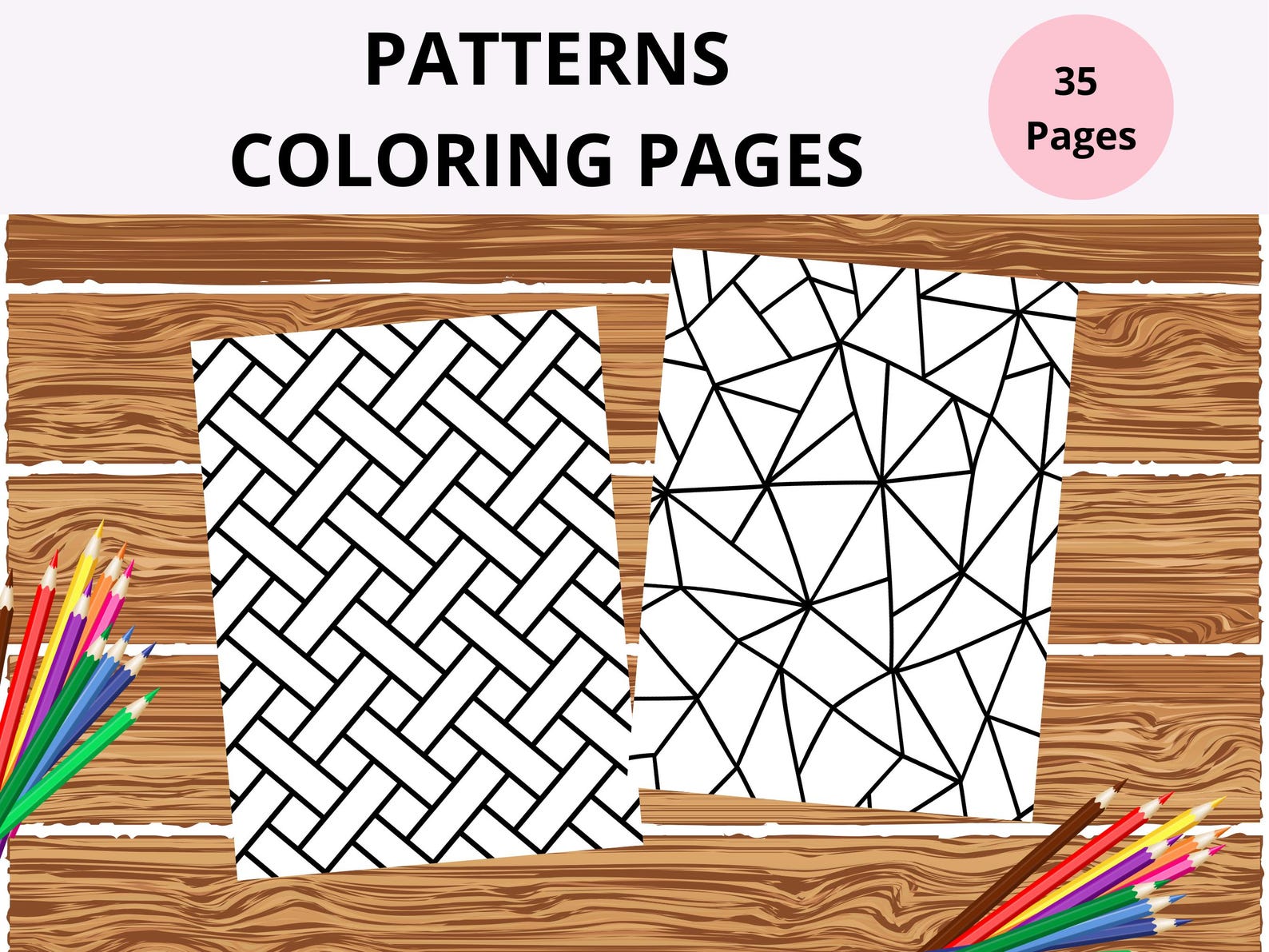 35 Printable Patterns Coloring Pages Worksheets for Adults and Kids ...