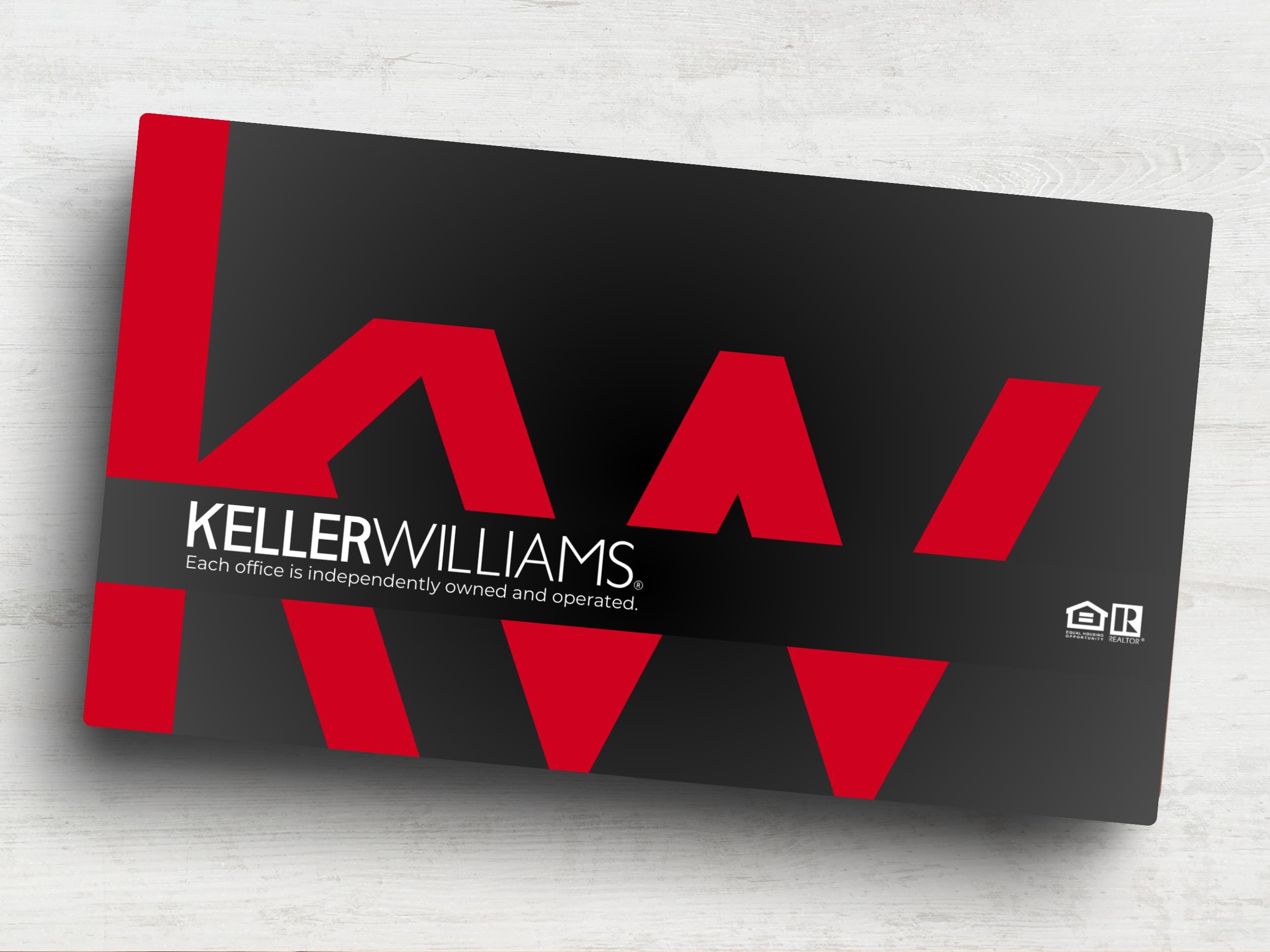 Keller Williams Business Card Template Editable Realtor Design (canva