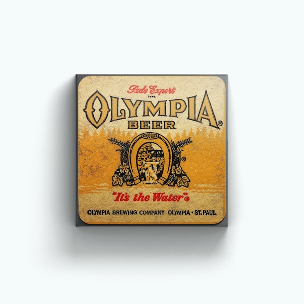 Vintage Olympia Beer AD | Mini Canvas Art