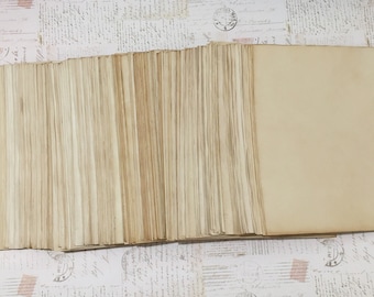 25 Sheets Tea Dyed Paper: Antique Style, Air Dried, Printer-Friendly (8.5" x 11")
