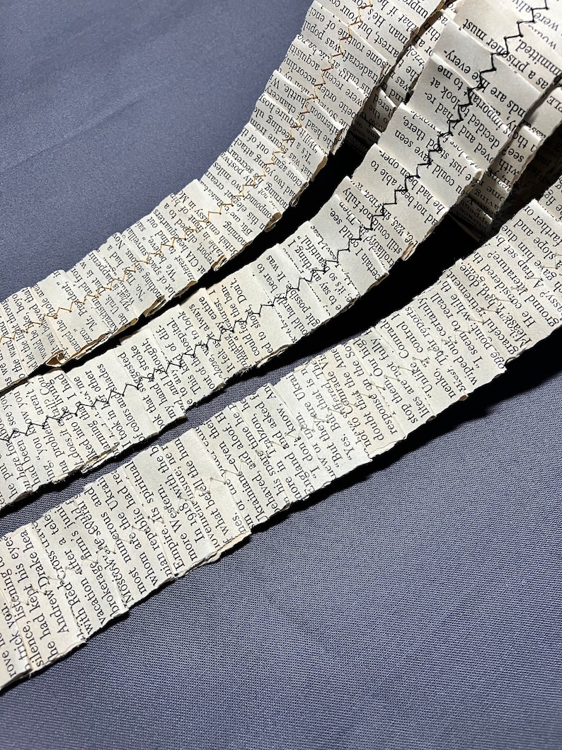 Book Page Ruffle Roll 48 - Etsy