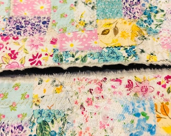 Floral print vintage style fabric snippet roll. Coordinates with floral print ruffles.