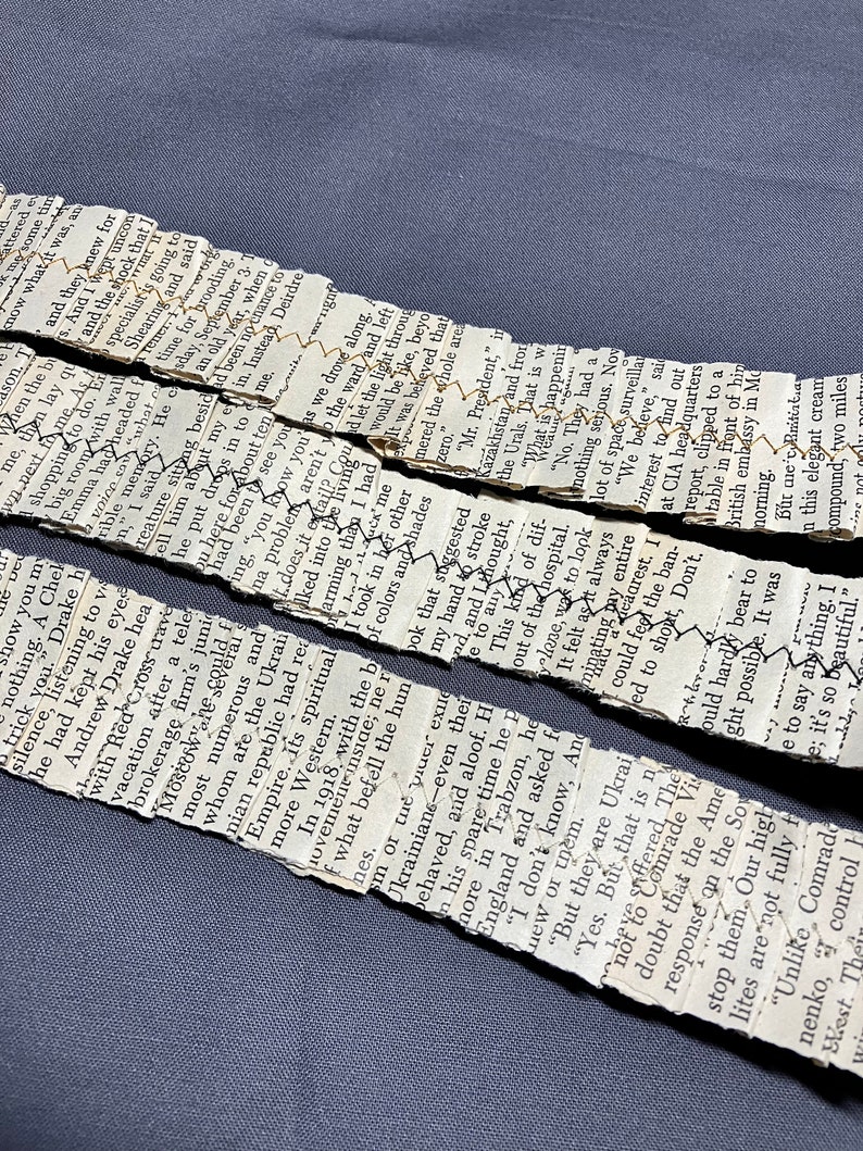 Book Rool Page Book Page Ruffle Roll 48 - Etsy