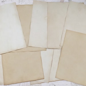 50 Sheets Tea Dyed Paper 24LB Air Dried Dyed Paper for Journals, Printer Friendly. Tea dyed journal paper. image 2