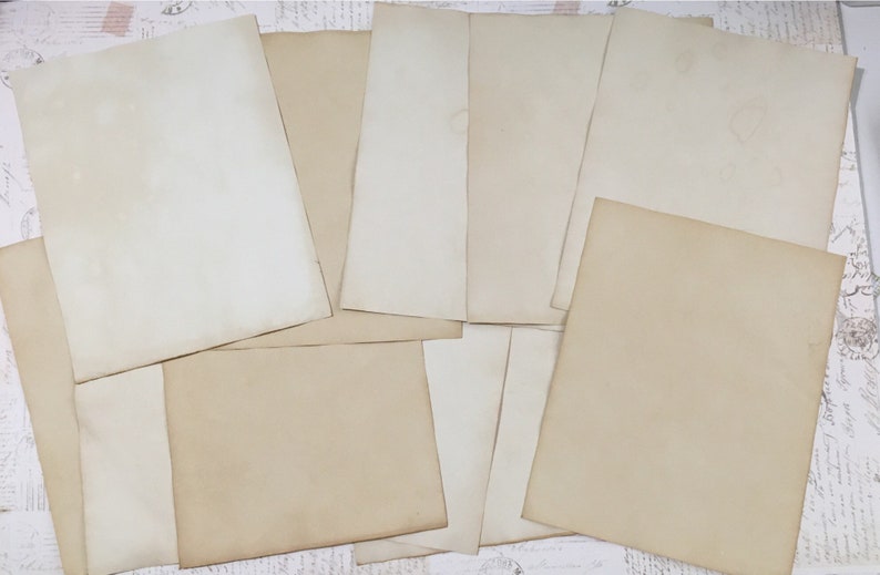 50 Sheets Tea Dyed Paper 24LB Air Dried Dyed Paper for Journals, Printer Friendly. Tea dyed journal paper. image 2