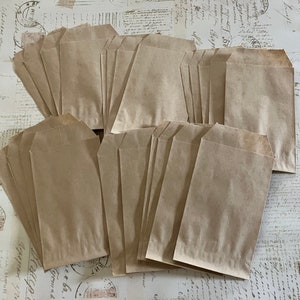 Plain Kraft Bag, 3” x 5”