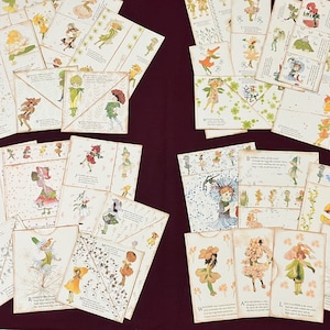 Bolsillos infantiles de flores para diarios y cuadernos